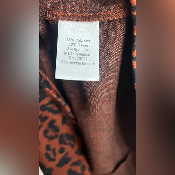 Leopard Print Cap Sleeve Dress-NWT-Size:Medium - Picture 10 of 12